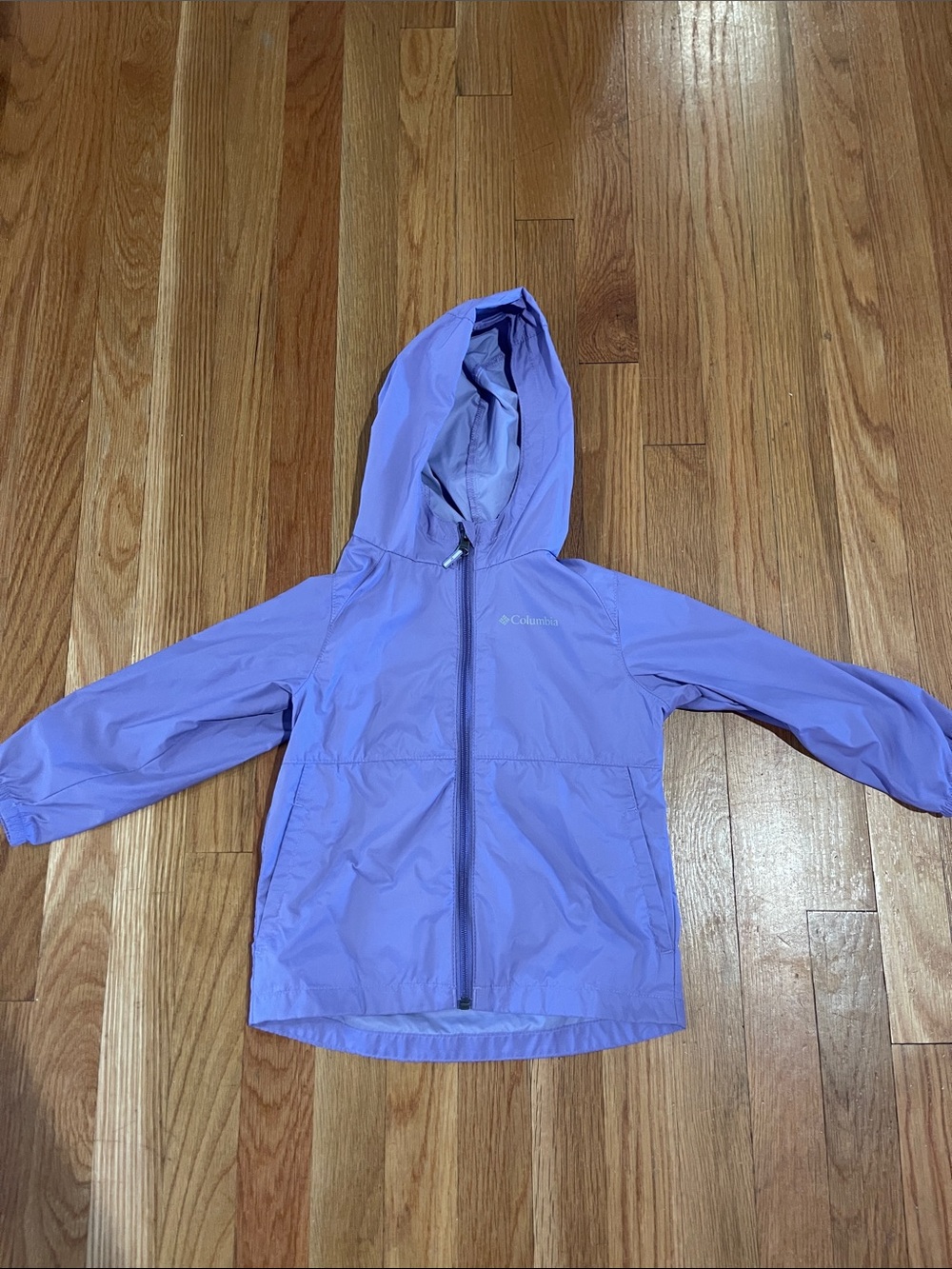 Columbia Kids Lavender Hooded Rain Jacket